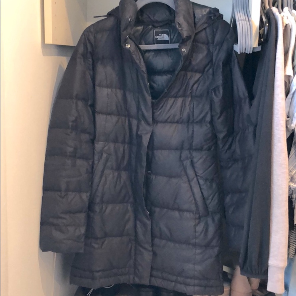 North face long down jacket